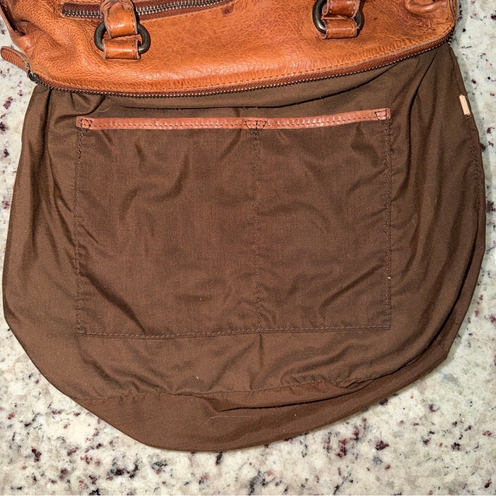 Vilenca Holland Woven Genuine Leather Hand Bag Purse Satchel Brown - Picture 13 of 16
